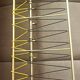 Gold metal wall coat rack
