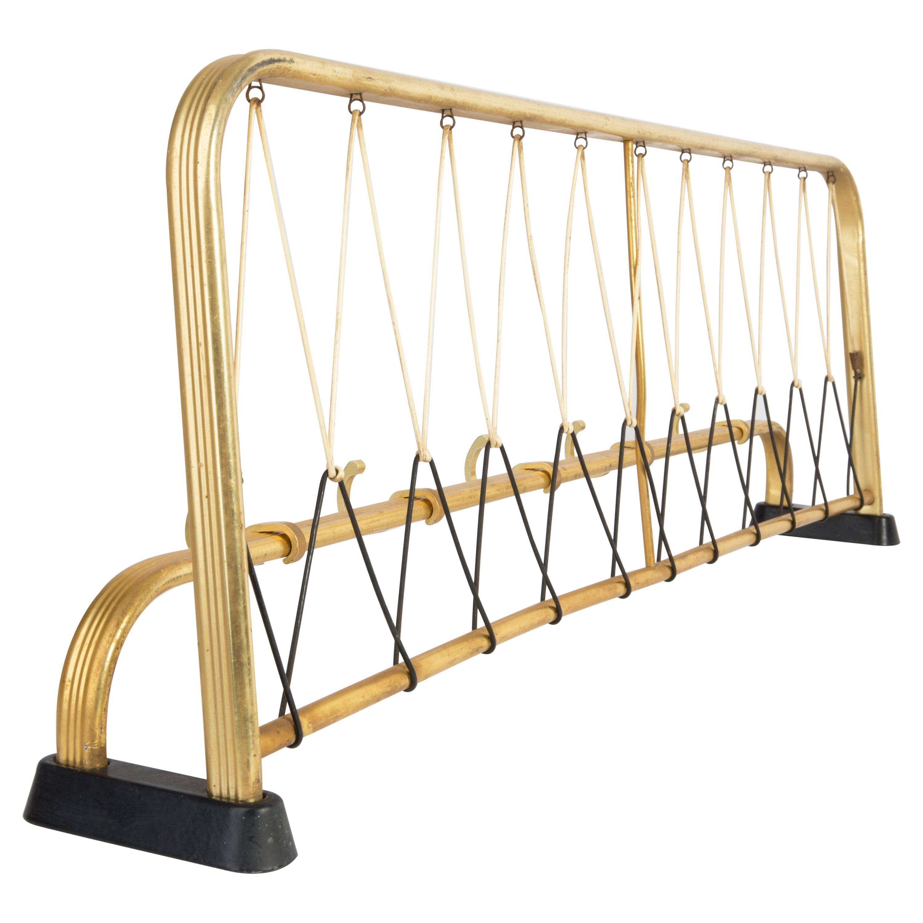 Golden coat rack from the 20th century, Germany, Europe, 1960s.