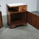Pair of Art Deco Walnut Nightstands, Czechoslovakia, 1930s