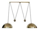 Suspension Posa40 en nickel plaqué réglable à double par Florian Schulz
