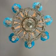 Venetian chandelier in murano glass, bag of pearls
