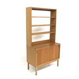 Scandinavian oak bookcase, Bertil Fridhagen, Bodafors, Sweden, 1960