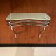 Frosted glass and steel console