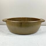 Large stoneware basin with handles