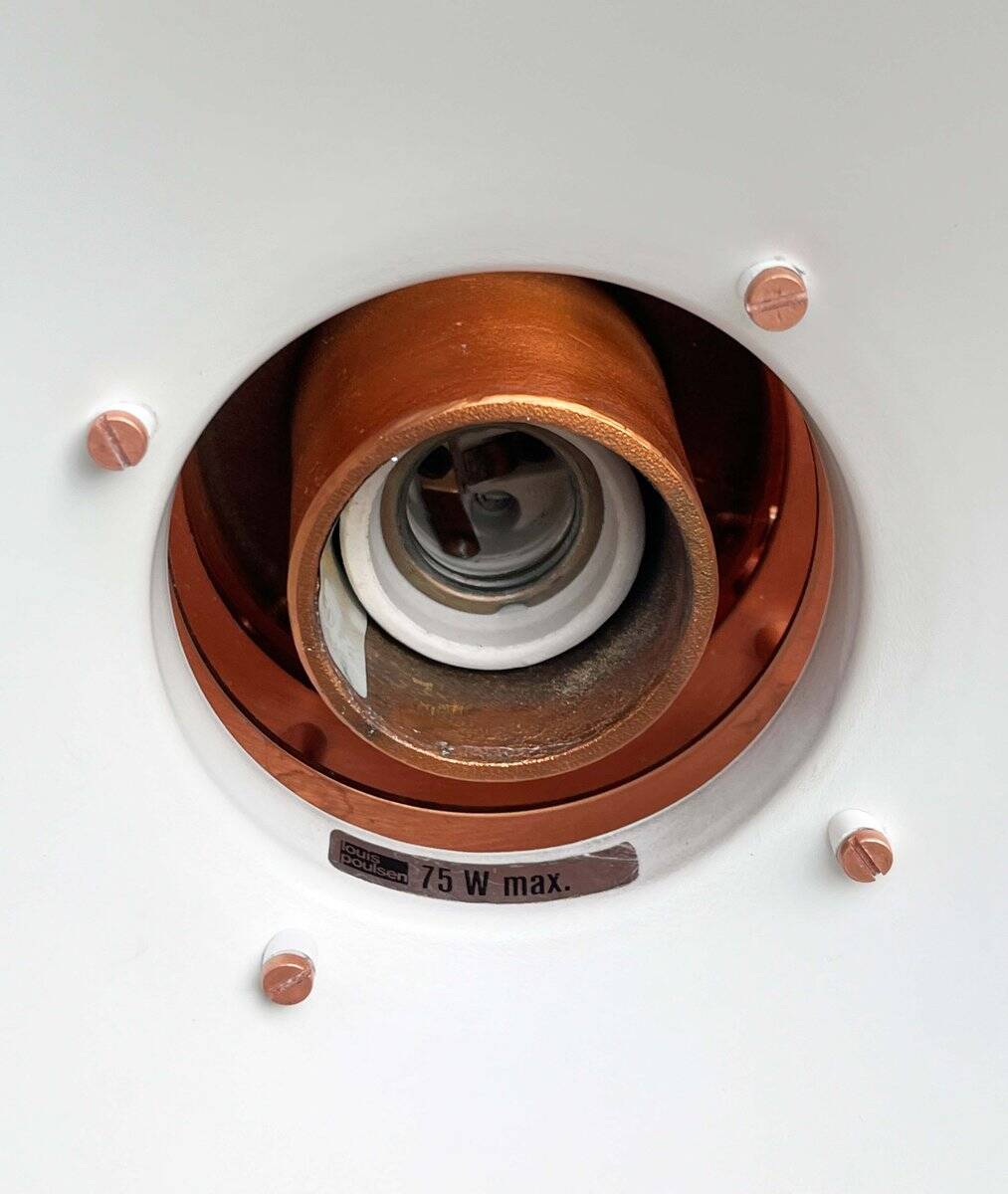 Vintage Copper Pendant Lamp Nyhavn by Alfred Homann and Ole V. Kjær for Louis Poulsen, 1980s