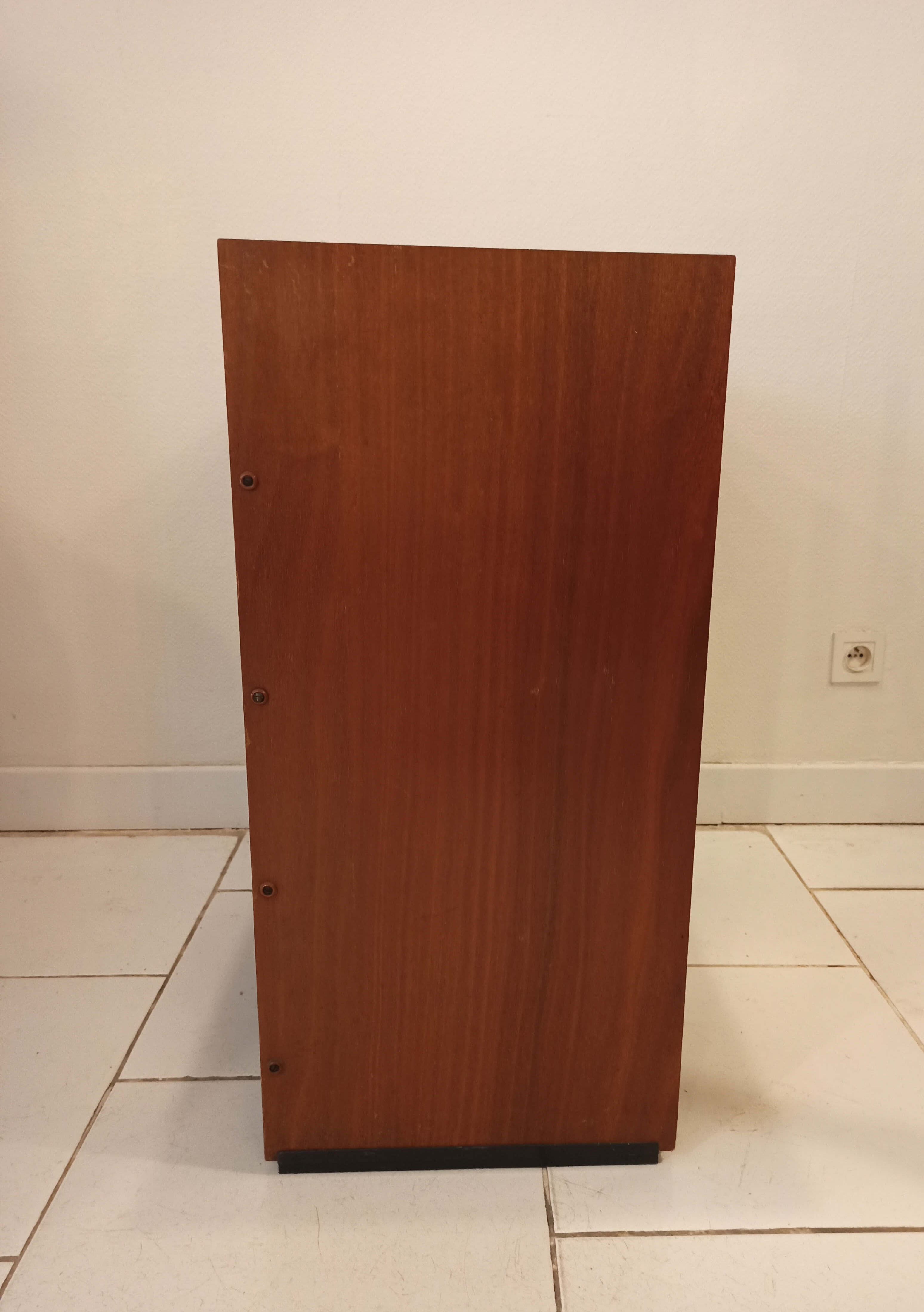 1970s vintage shoe cabinet in formica