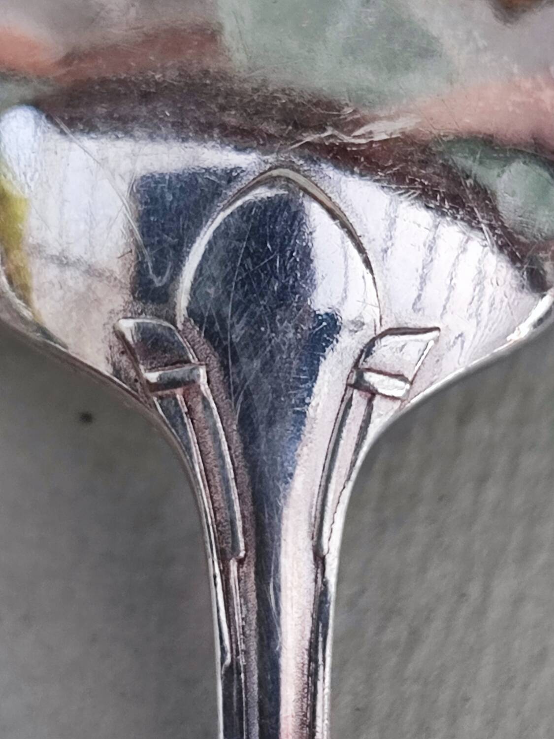 Six silverplated teaspoons