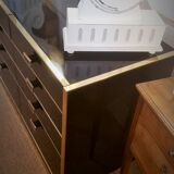 Chest of drawers Roche Bobois vintage lacquered black