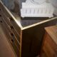 Commode Roche Bobois vintage laqué noir