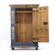 Cabinet de mariée en folk art peint antique de ferme rustique 1863