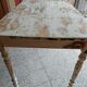 Patinated wooden table, restored.