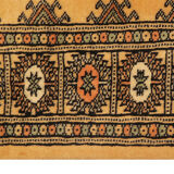 Tapis géométrique beige traditionnel 79x247cm