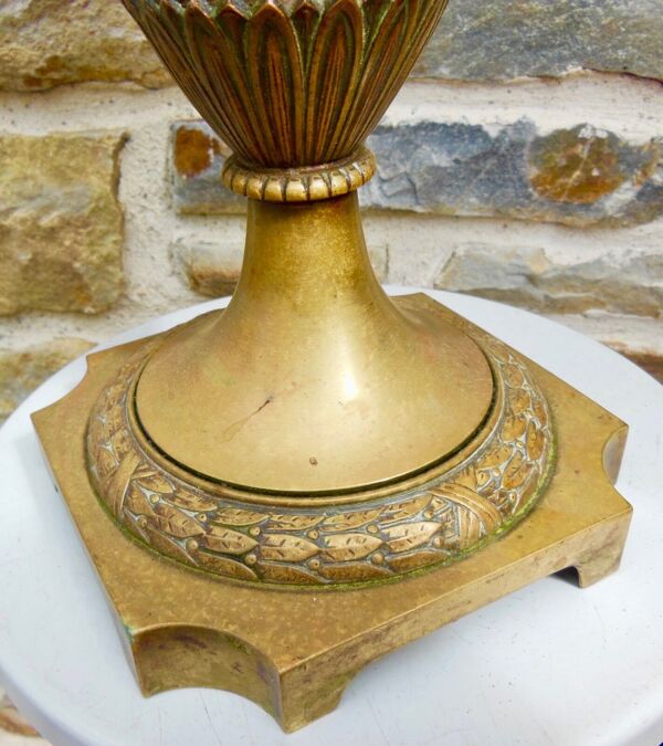 pied de lampe grès sang de boeuf