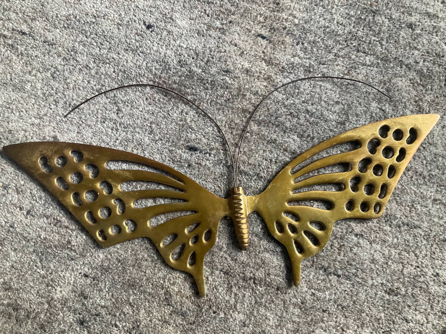 Brass wall decoration from the 70s and 80s