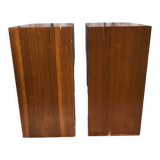 Triple harness wood cherry round tray