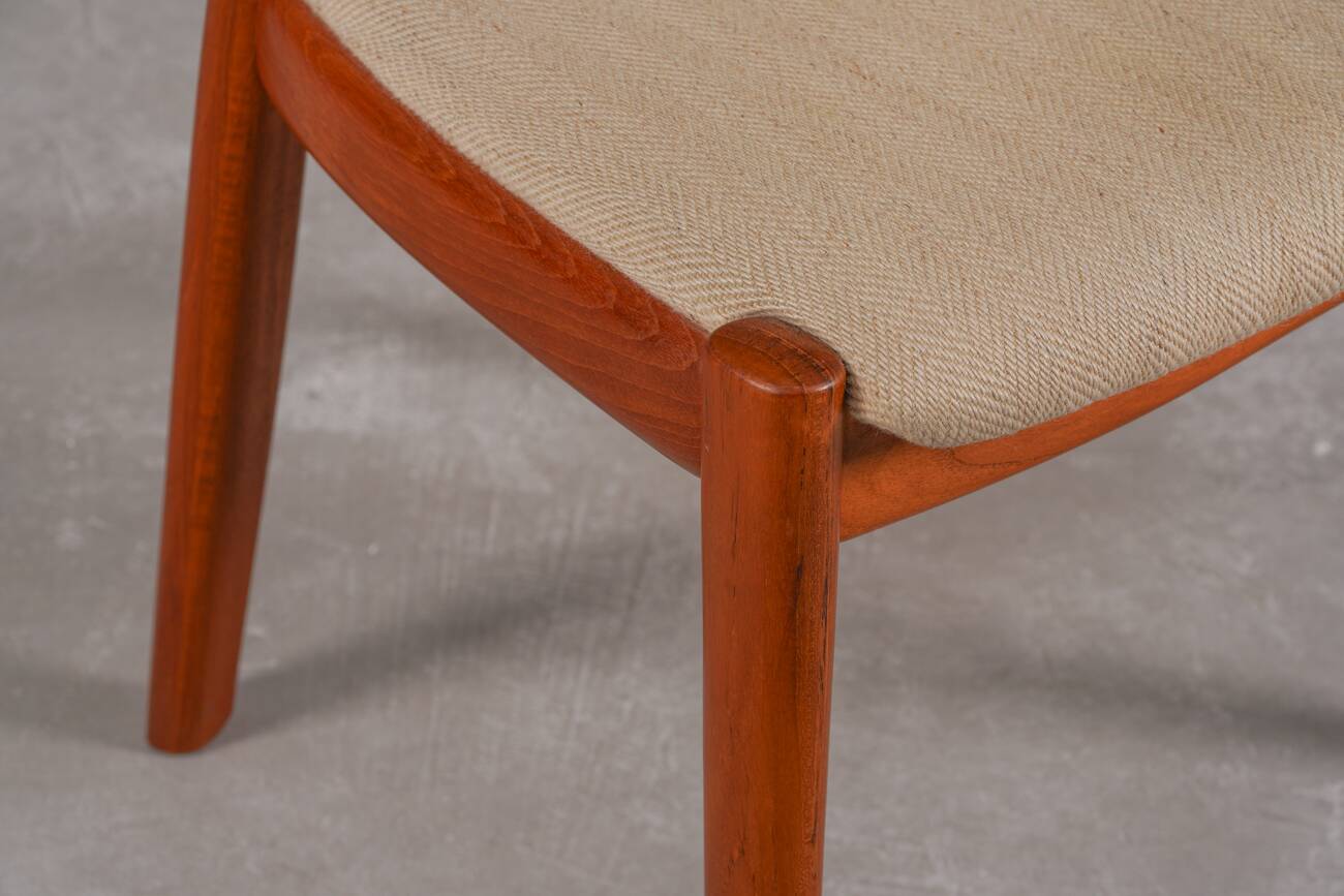 Vintage Morten dining chairs in teak by Niels Koefoed for Hornslet Møbelfabrik, Denmark 1970’s, set of 4