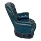 Armchair Napoleon III leather Chesterfield way, late nineteenth