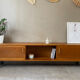 Vintage wooden row from the 50s-60s