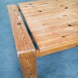 Scandinavian Modern Design Solid Pine Coffee Table, 1970s