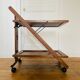 Desserte vintage chariot en bois, 1960