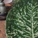 Grand plat Feuille de Chou Barbotine