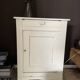 Antique jam pot painted white