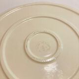 Presentation plate slurry salines bath pattern fruit- faience