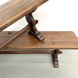 Pair of Solid Oak Farm Benches