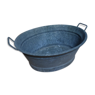 Zinc basin galva 50 liters vintage