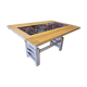 vintage modular table in oak GILLERME and CHAMBRON