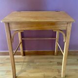 Desk, school desk and its Bauman chair, old children's desk, children's furniture 1960.