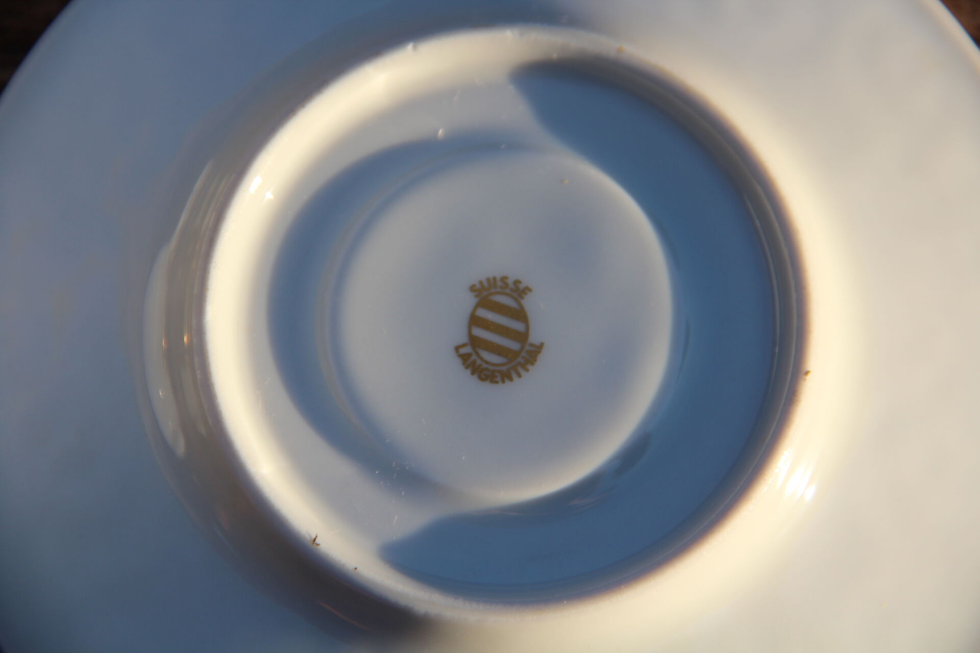Mocha cup and its Swiss porcelain saucer, 1979