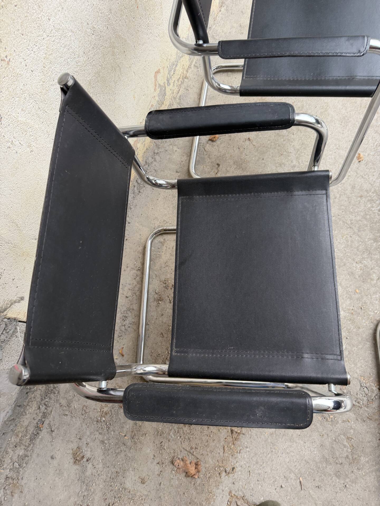 4 B34 armchairs by Marcel Breuer from the 1980s