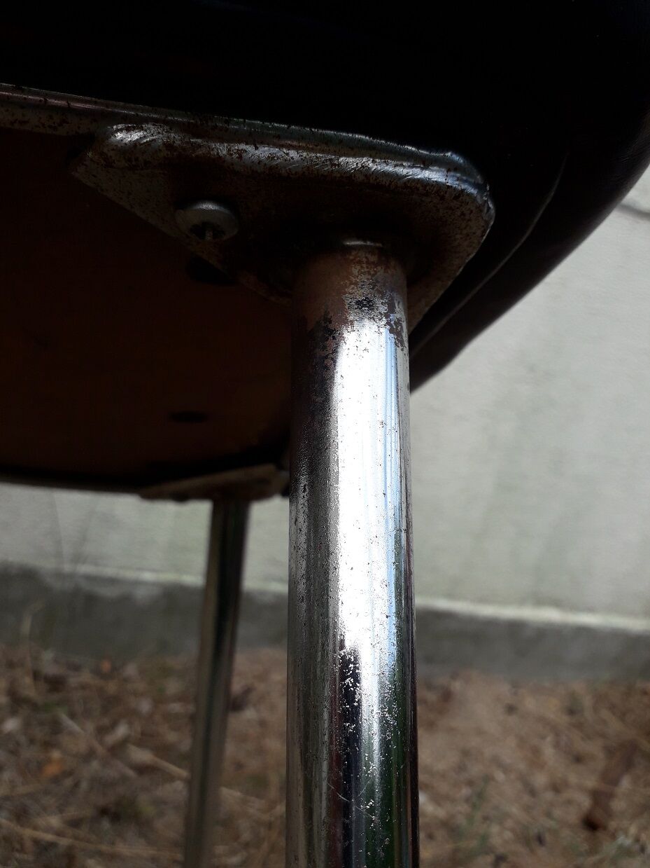 Black office chair 1970