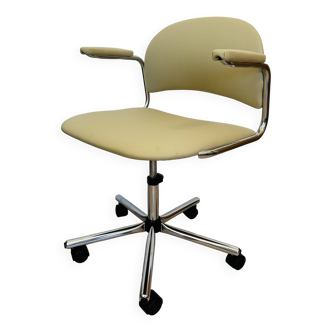Vintage Light Olive Office Chair by Kovona Model K-107 from Czechoslovakia 1970’s