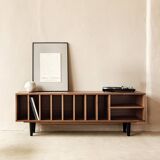 Vinyl Record Storage Cabinet Walnut "Silene"