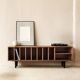 Vinyl Record Storage Cabinet Walnut "Silene"