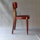 Set of 3 chairs Thonet 1950 feet spindle, modern bistro