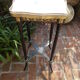 Napoleon III side table with marble top and openwork gallery.
