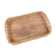 Rattan serving tray