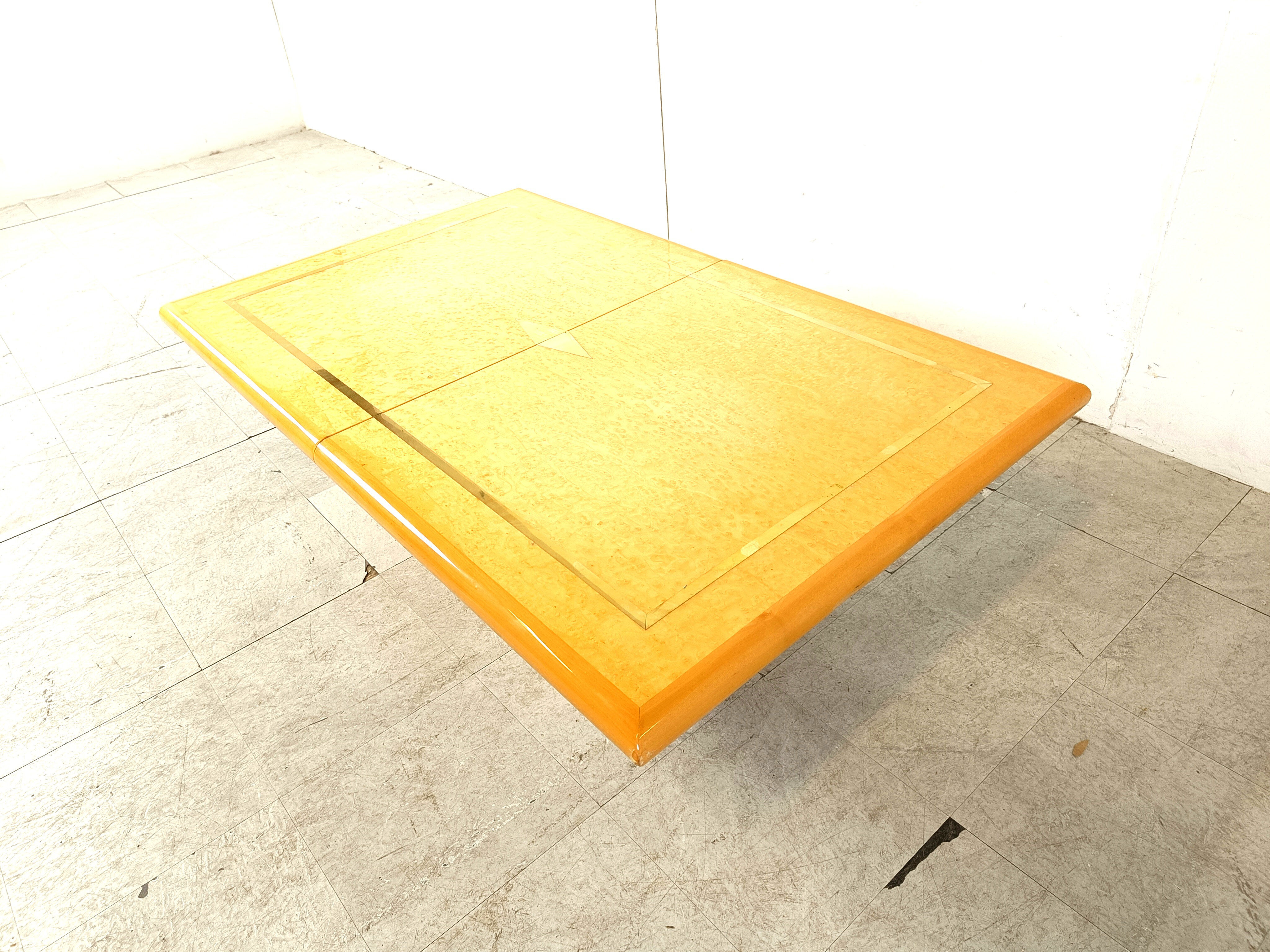 Vintage hidden bar coffee table by Eric Maville, 1970s