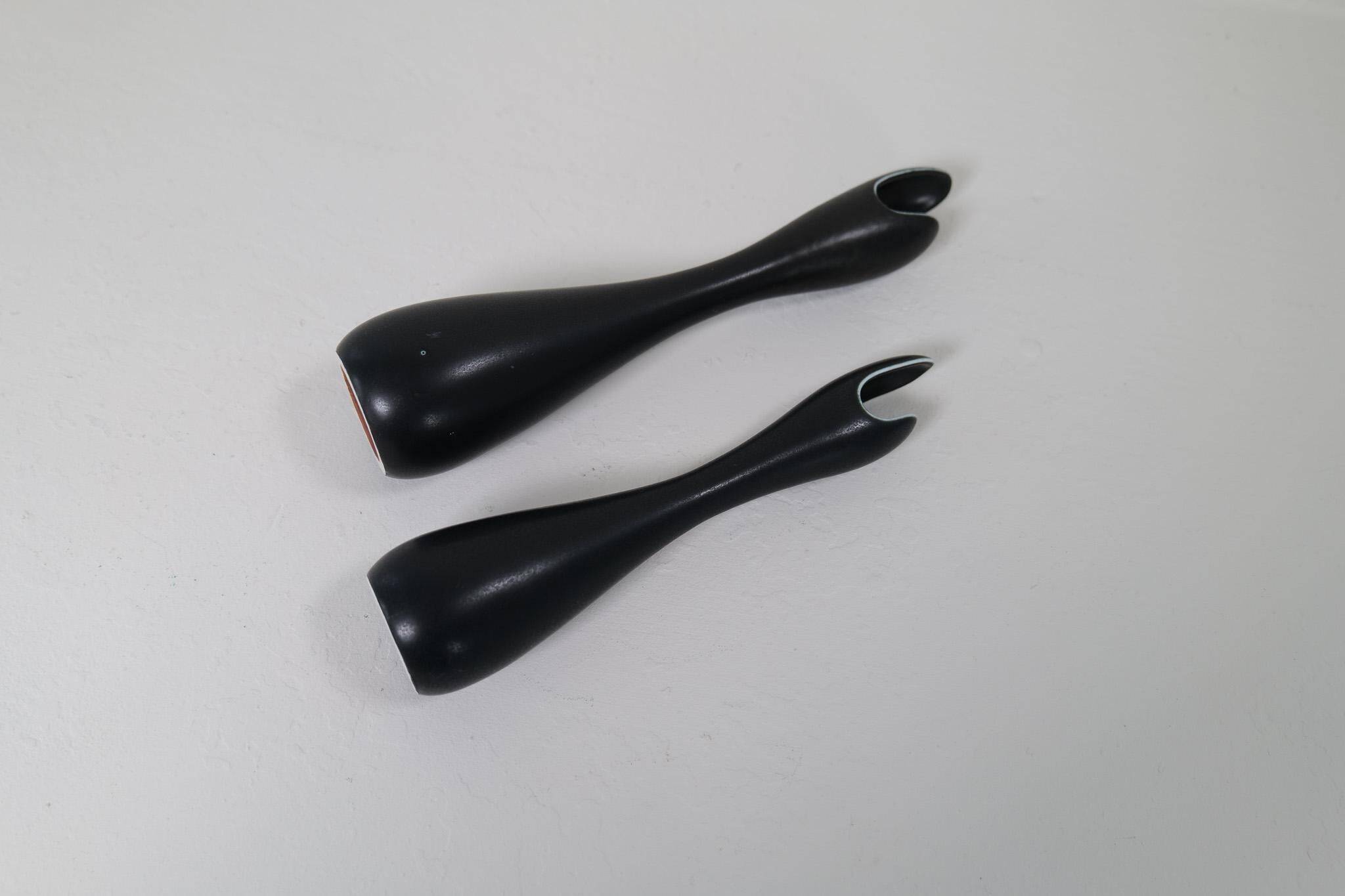 Mid-century modern ceramic vases "Caolina" by Gunnar Nylund Rörstrand, Sweden.