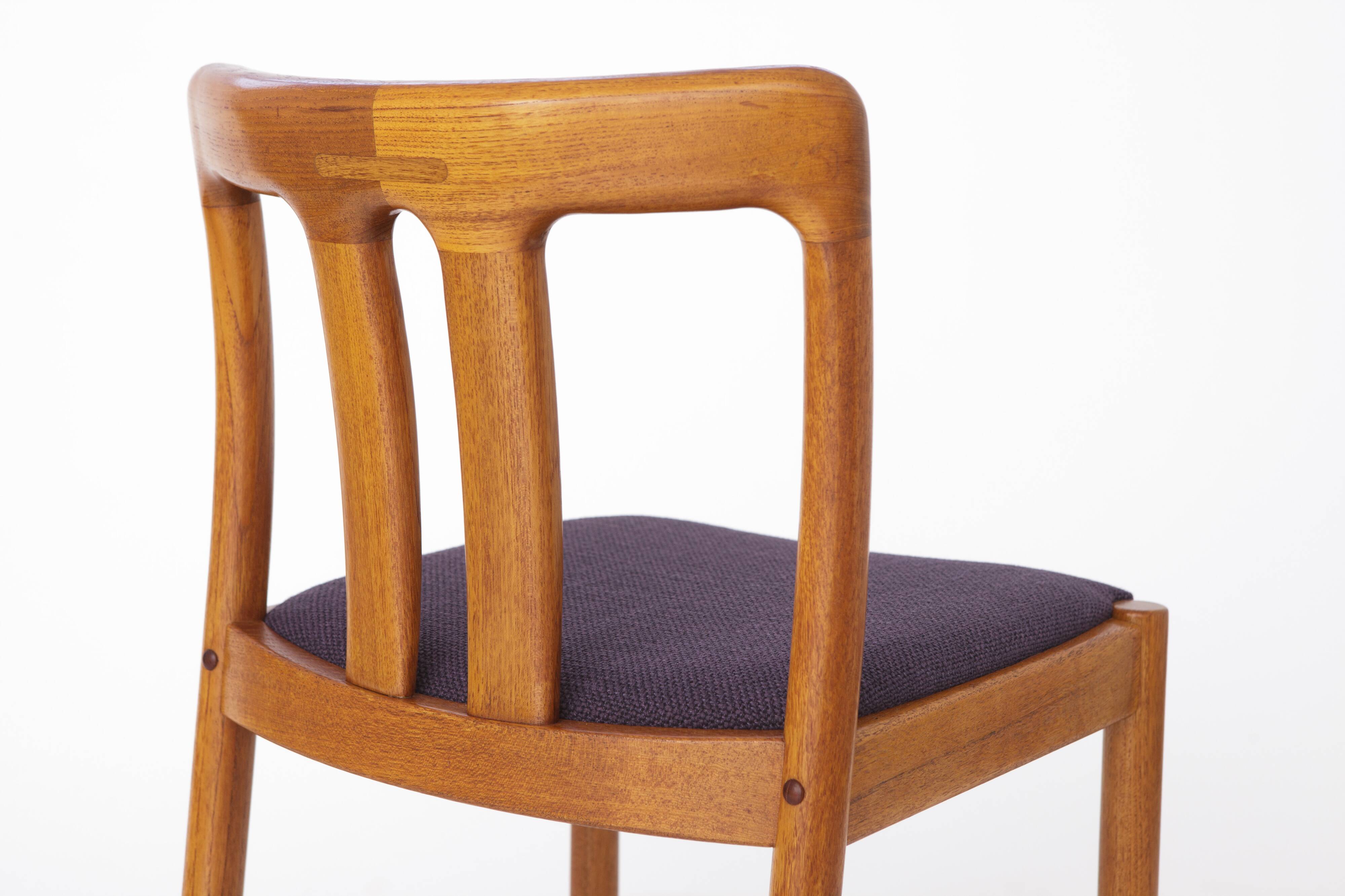 Set of 4 Teak Vintage Chairs, 1960s, by Uldum, Denmark