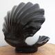 Shell lamp in ceramic and opaline