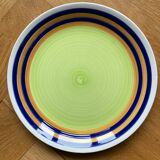 Colorful dessert plates Digoin Sarreguemines Florence