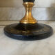 Black leather lamp Le Tanneur