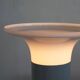 1960s metal and opaline mushroom table lamp