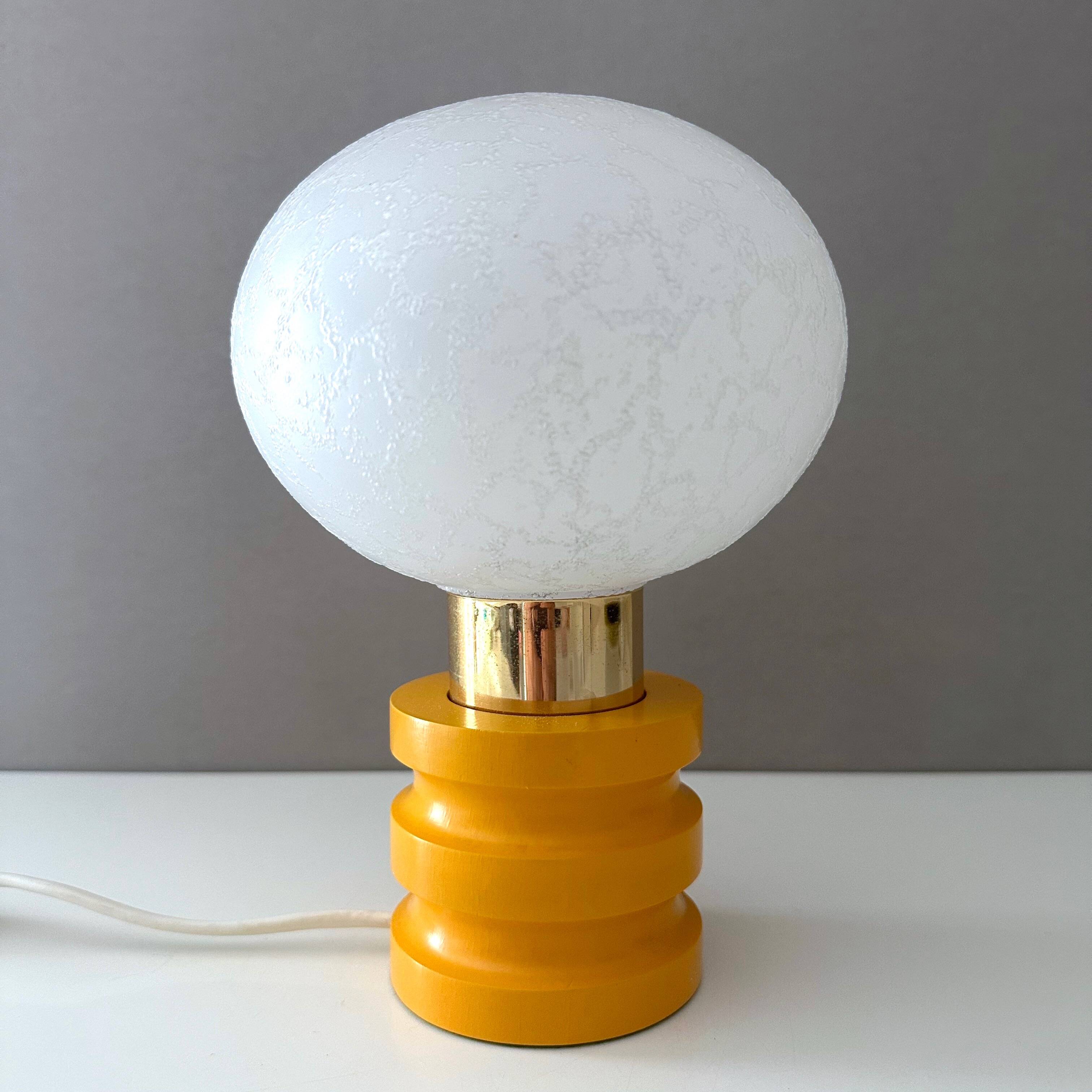70's table lamp, bedside lamp, small table lamp, vintage interior