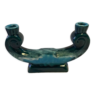 Double ceramic candle holder