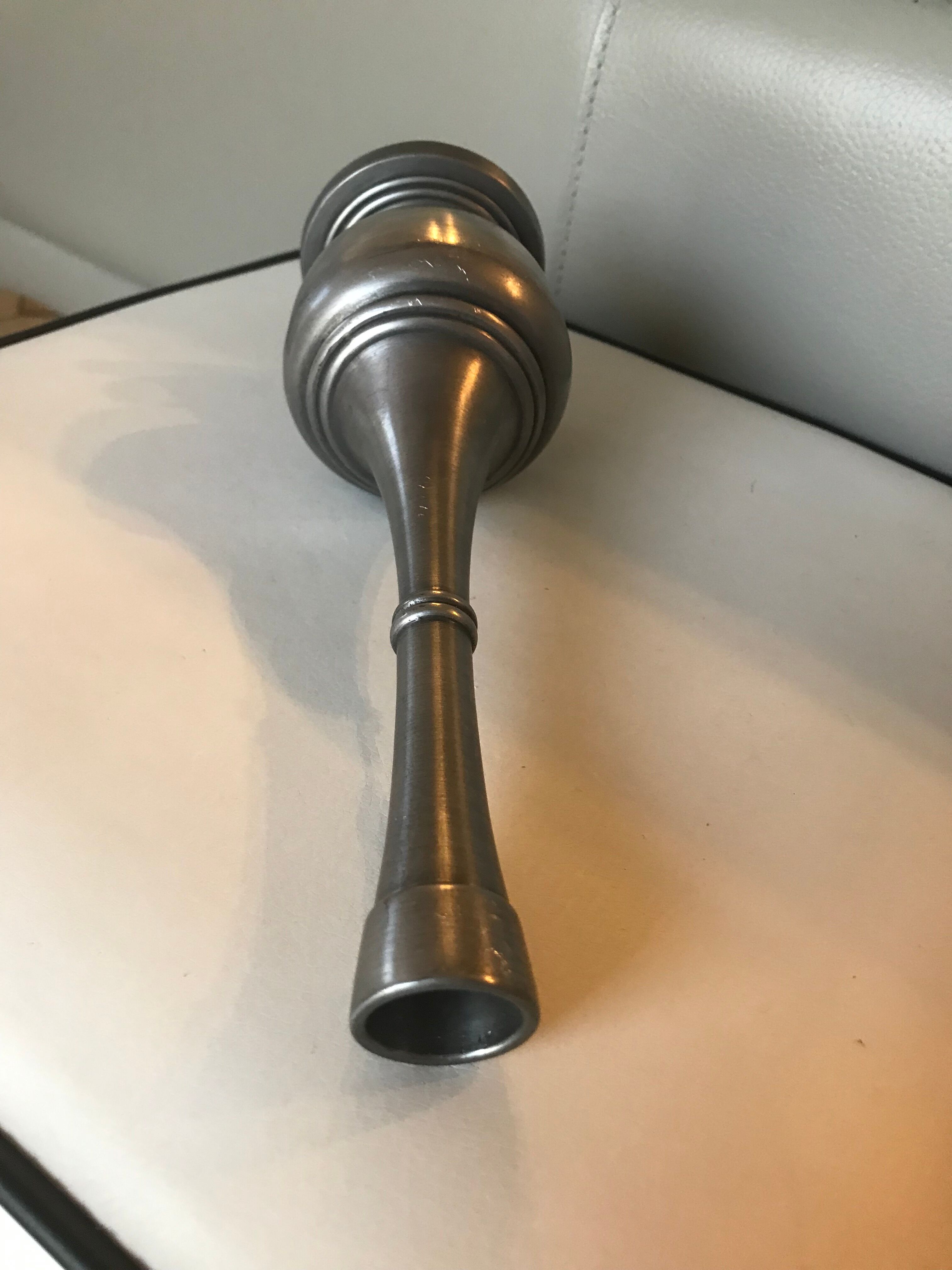 Vase in tin peltro italy